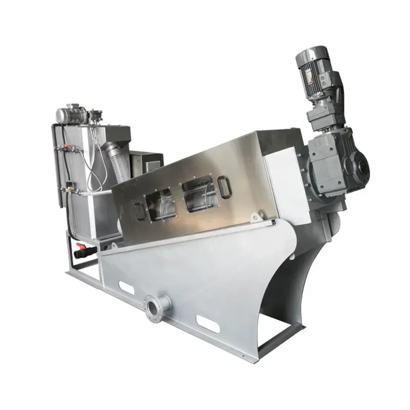 Solid Liquid Separator Sewage Sludge Dewatering Screw Press Volute Screw Press Dehydrator Equipment