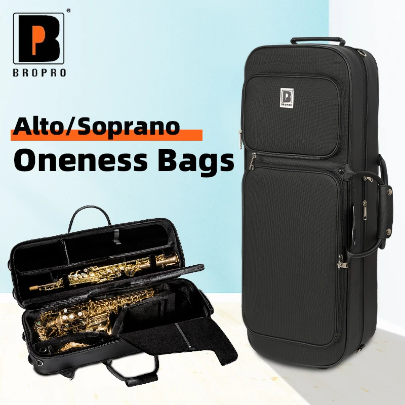 

Bropro Alto and Soprano Saxophone Integrated and Separate Models, Backpack and Suitcase, Can Be Carried on the Back or by Hand