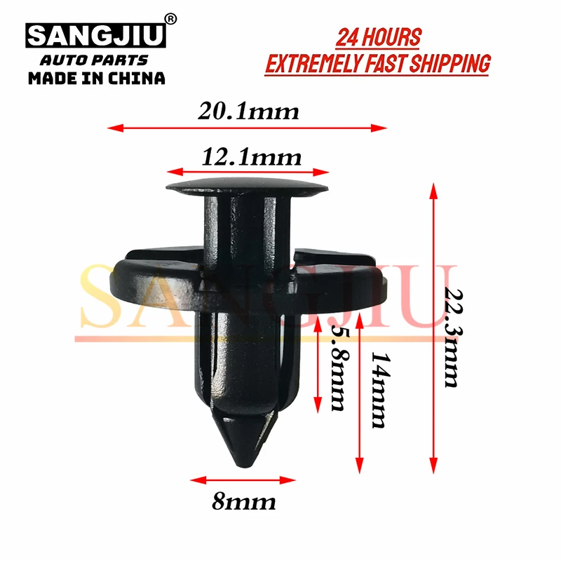 

20Pcs Compatible With for Nissan Kadjar Mazda Protege Miata MPV Honda S2000 Odyssey Insight Mitsubishi MR328954 Fender Clips