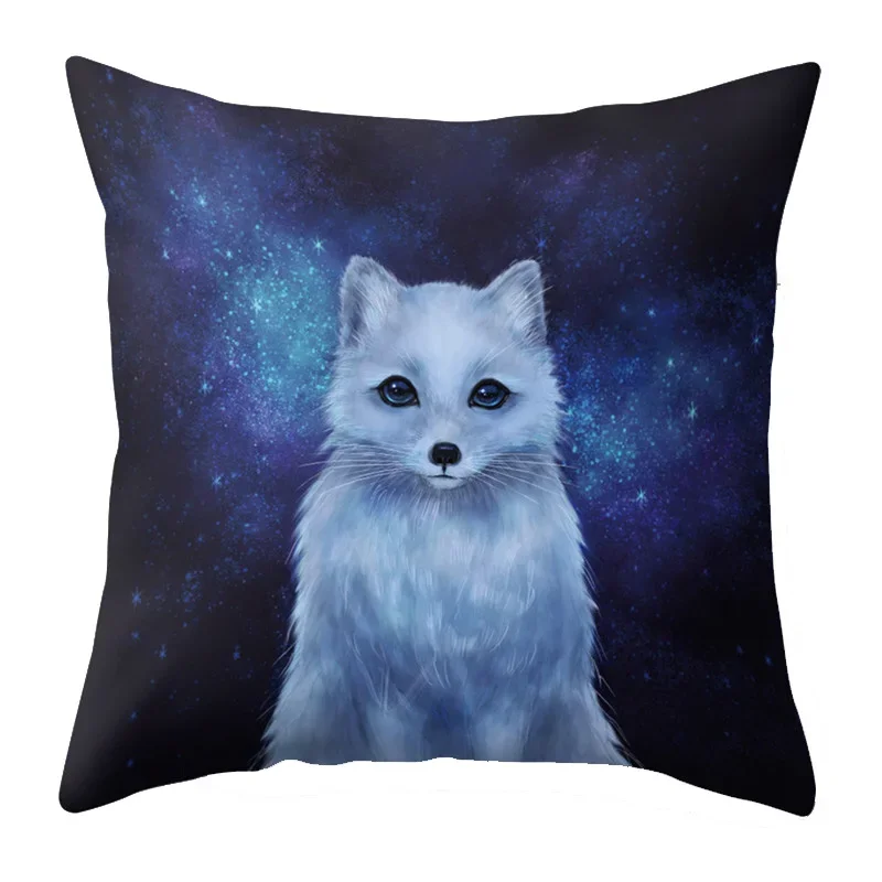 Universe Outer Space Themed Galaxy Print Pillowcase Decorative Polyester Cushion Cover Home Sofa Bedroom Hotel Car Decoration