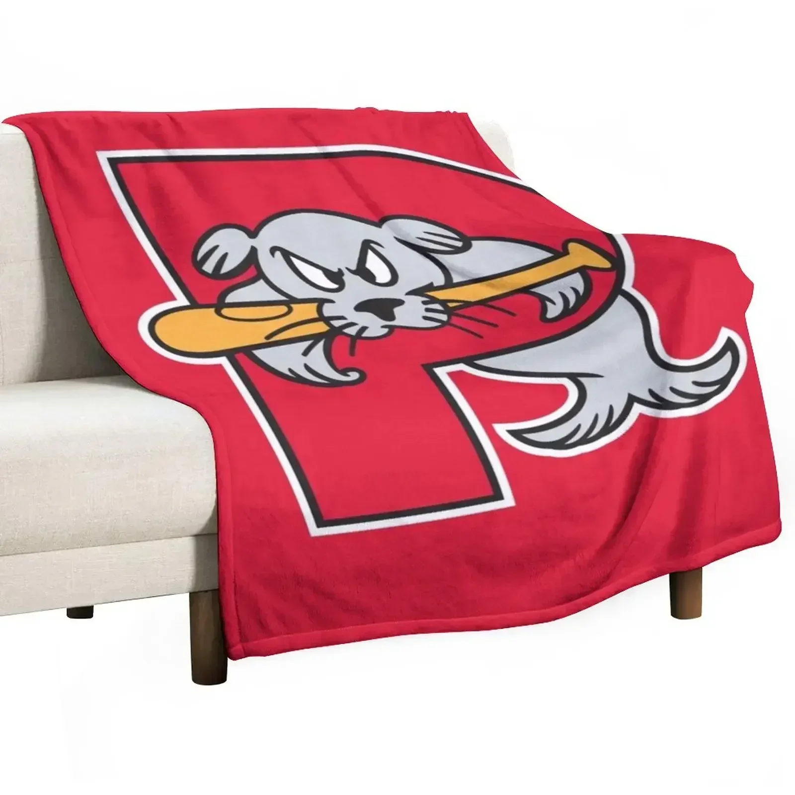 

Portland Sea Dogs Throw Blanket Soft Hairy Bed linens Blankets