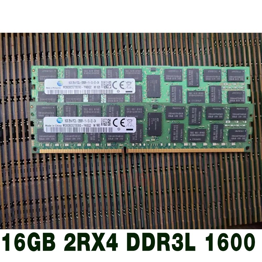 1 pcs M393B2G70EB0-YK0Q2 PC3L-12800R ECC For Samsung Server Memory Fast Ship High Quality 16GB 2RX4 DDR3L 1600