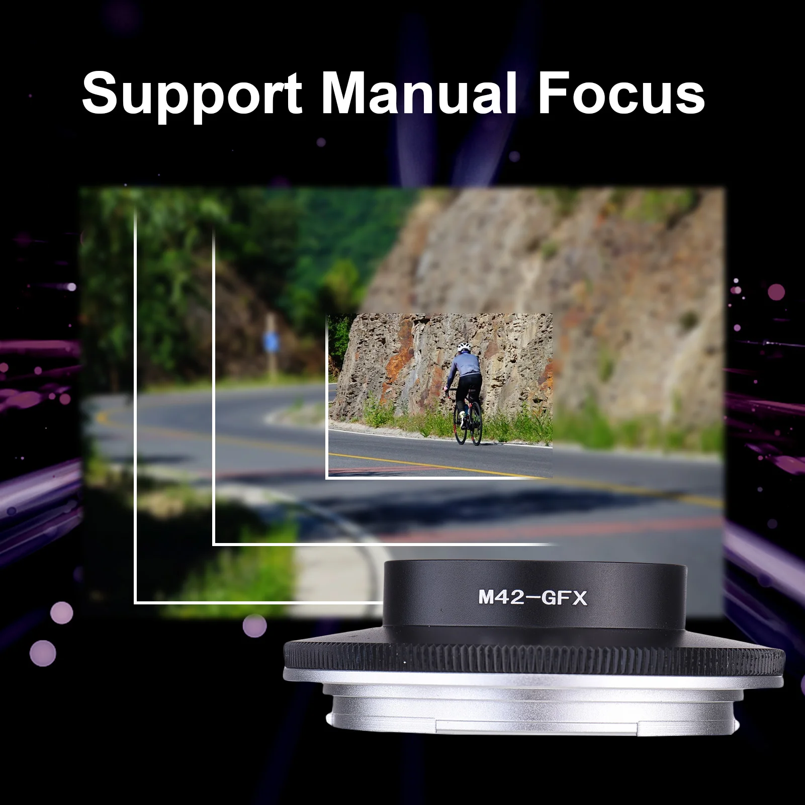 محول تركيب العدسة M42 برغي SLR Lens إلى G Mount GFX كاميرا بدون مرآة محول تركيب العدسة اليدوية للكاميرا #6