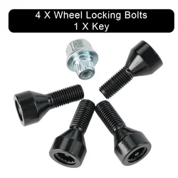 Ensure the safety and security of your For BMW MINI R50 with 25 Black Alloy Wheel Locking Bolts Lug Nuts + Key