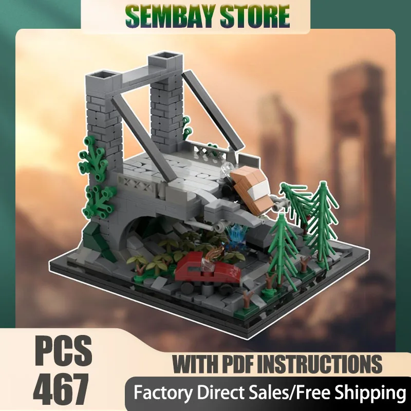 

Modular City Building Model Moc Building Bricks Modular Falling Car Model Technology Blocks Christmas DIY Toy Construction Gift