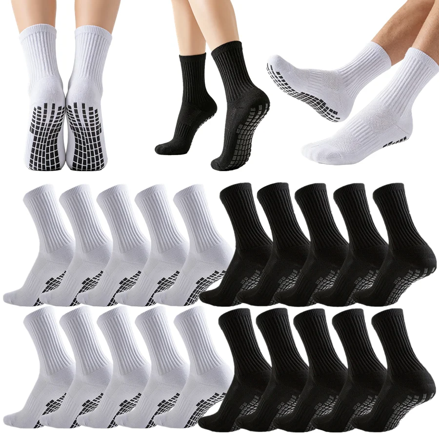 

1/2/5/10/15/20/25/30 пар мужских и женских спортивных носков с противоскользящей подошвой, дышащие, для походов, тенниса, скейтбординга