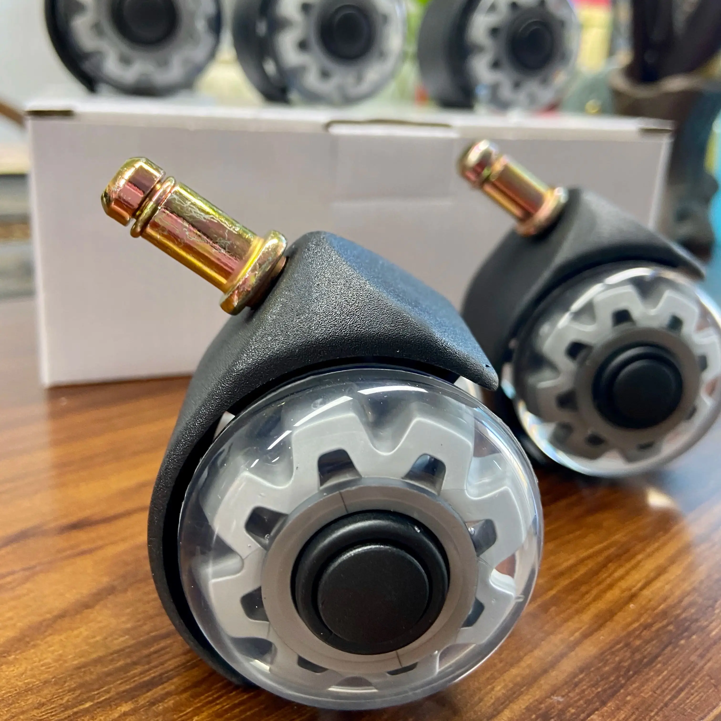 M10x22mm Office Chair Caster Wheels 2pcs