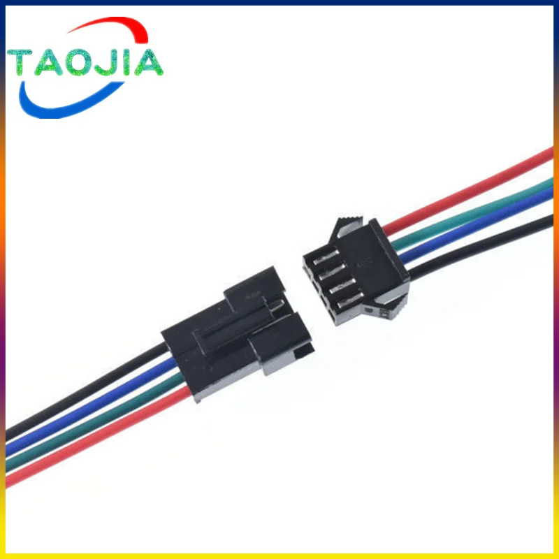 10Pairs 10cm JST SM 2P 3P 4P 5P 6P Plug Socket Male to Female Wire LED Strips Lamp Driver Connectors Quick Adapter