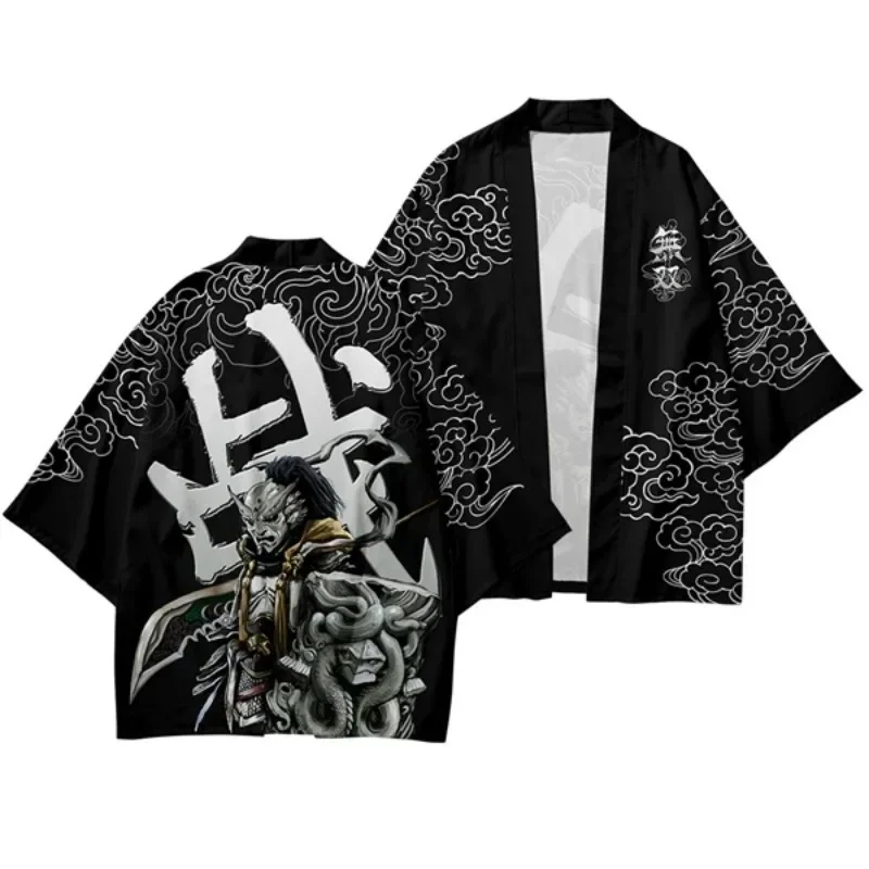 Japanese Traditional Clothing Dragon Print Kimono Boys Girls Asian Retro Yukata  Hanfu Yukata Shirt sexy kimono