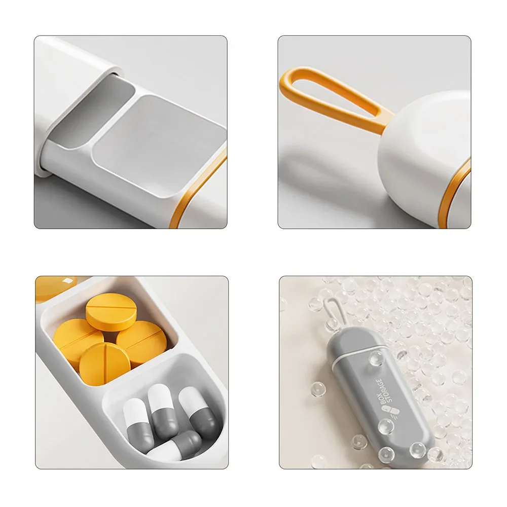 Daily Drug Organizer Portable Neat And Tidy Pill Management Travel Pill Dispenser Medicine Box Durable Sturdy Pocket Pill Box