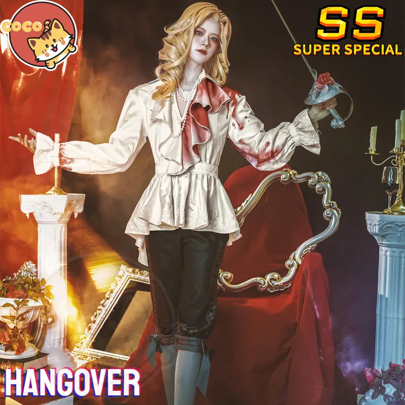 CoCos-SS Game Identity V Hangover Photographer Cosplay Costume Identity V Hunters Joseph Desaulniers Hangover Costume and Wig