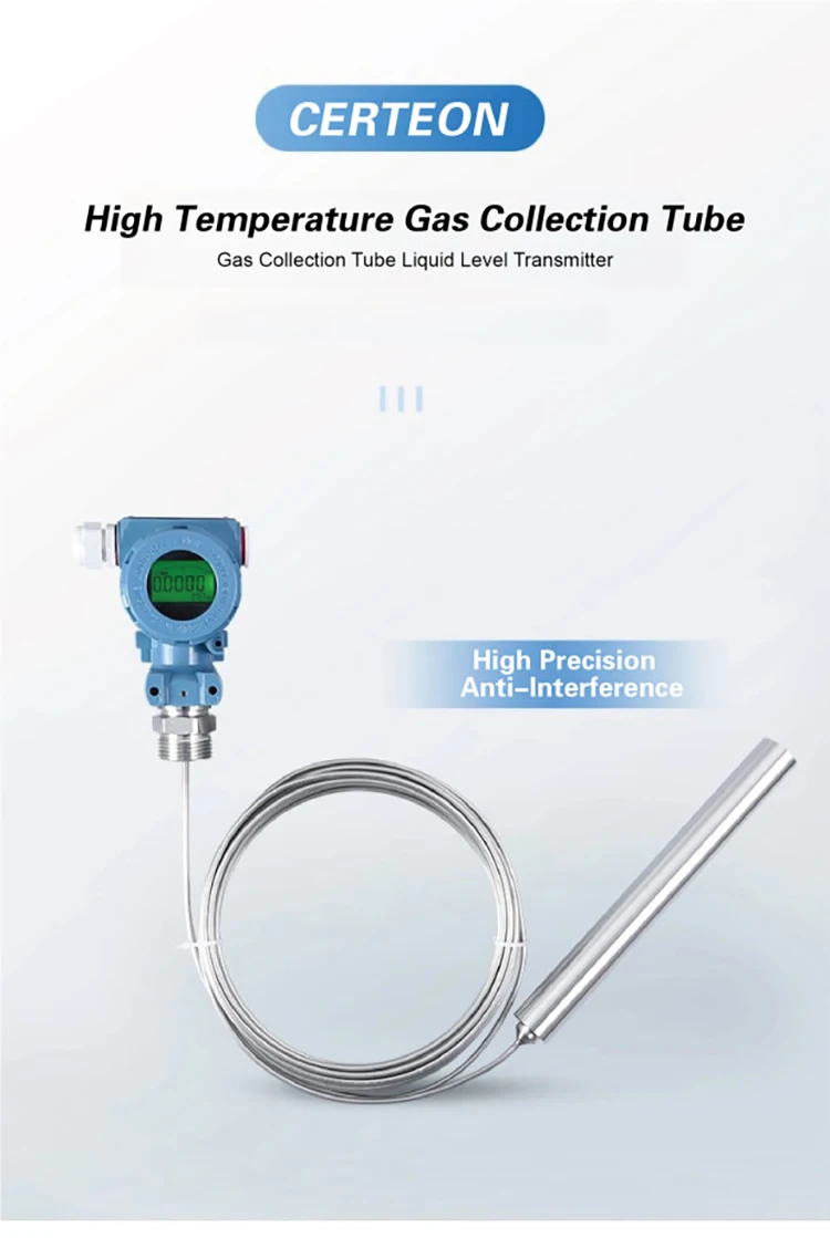 

Stainless Steel 0-5m Liquid Level Sensor for Industrial Application 4-20mA RS485 High Temperature Submersible Level Transmitter