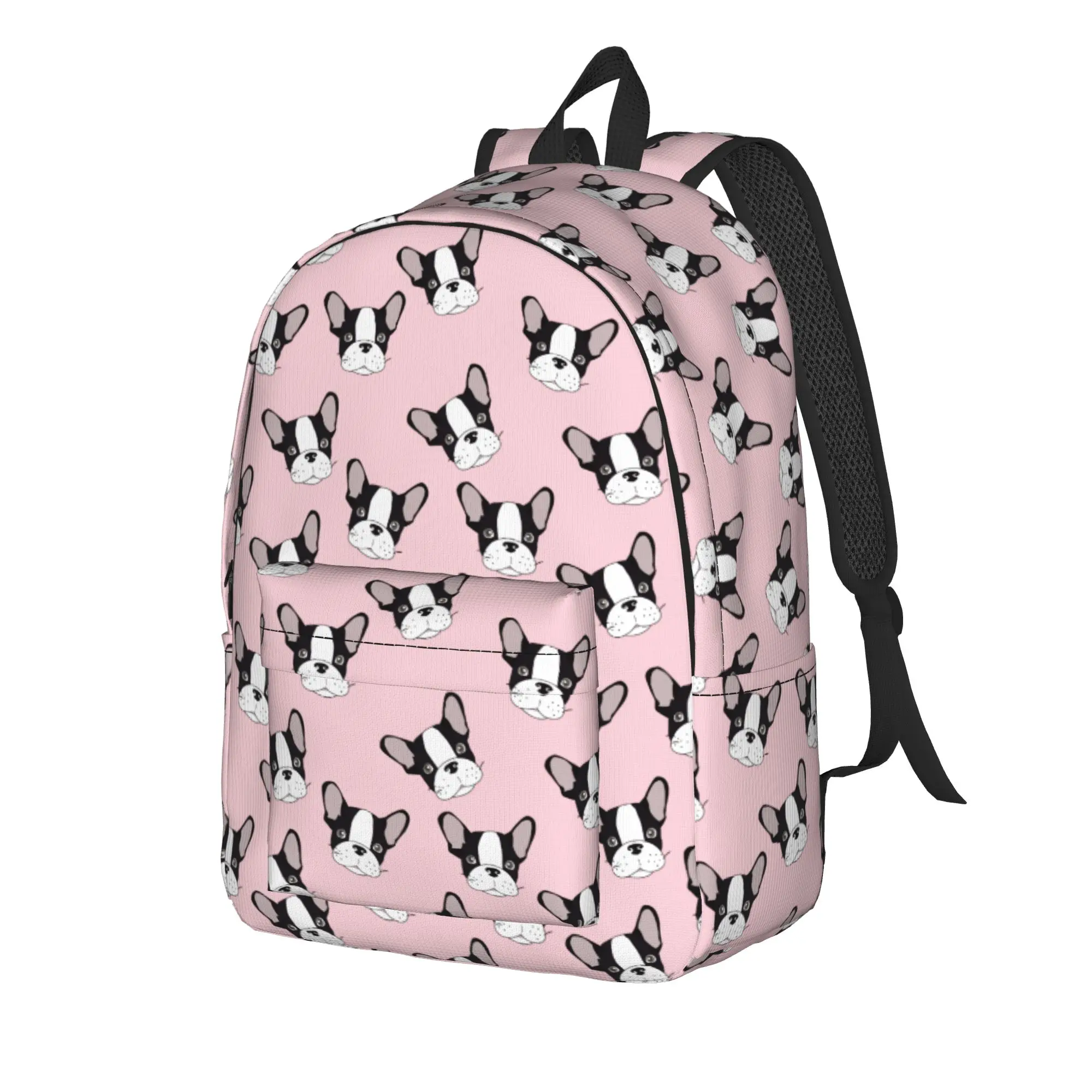 Bulldog Dog Backpack for Men Women Fashion Student Hiking Travel Daypack Animal Laptop Computer Shoulder Bag Sports
