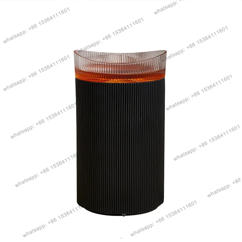 Simple modern wind oval column basin integrated floor sink