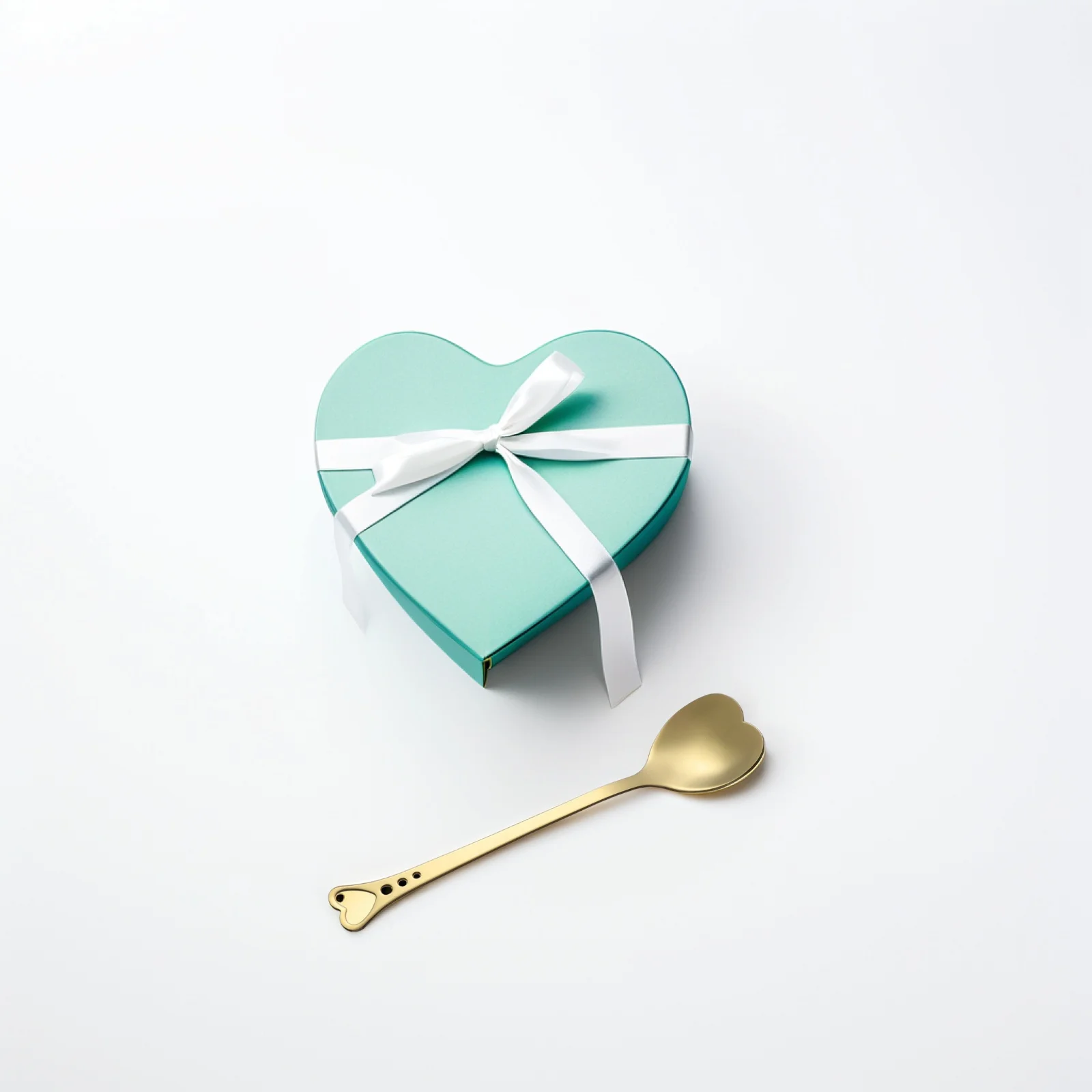 

Gold-plated Heart-shaped Spoon Thicken Espresso Teaspoons Tableware Unique Party Cake Coffee Stirrers Exquisite