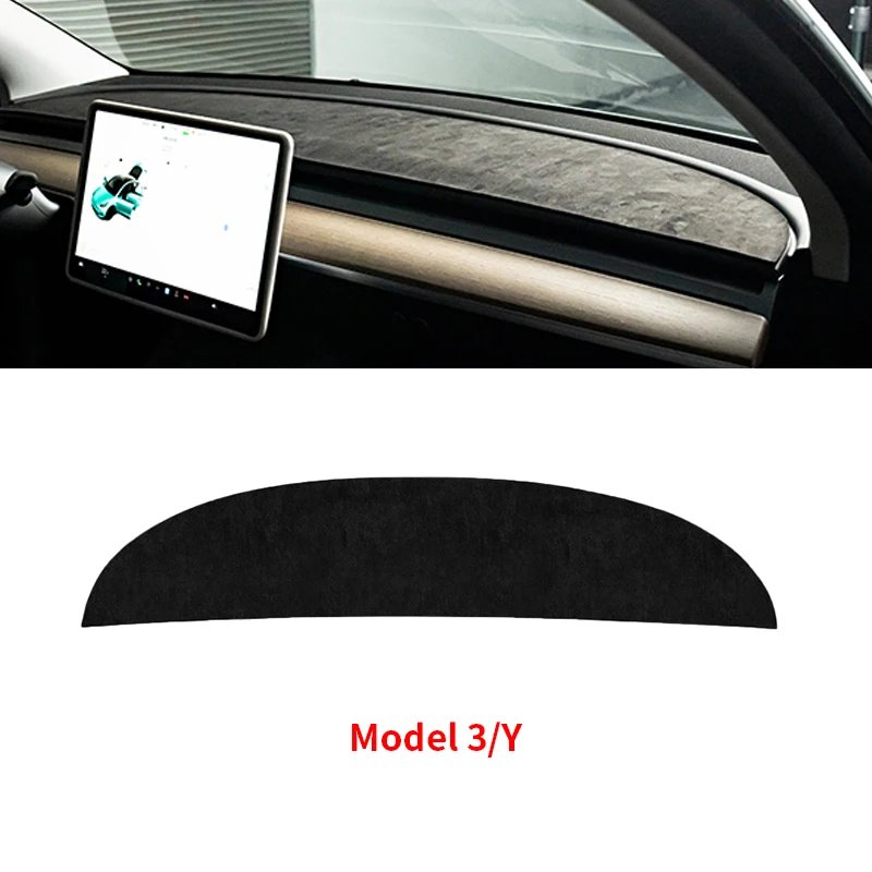 For Tesla 2021-2023 Model 3/Y – Thickened Dashboard Sunshade Cover, Anti-UV Center Console Mat Protector