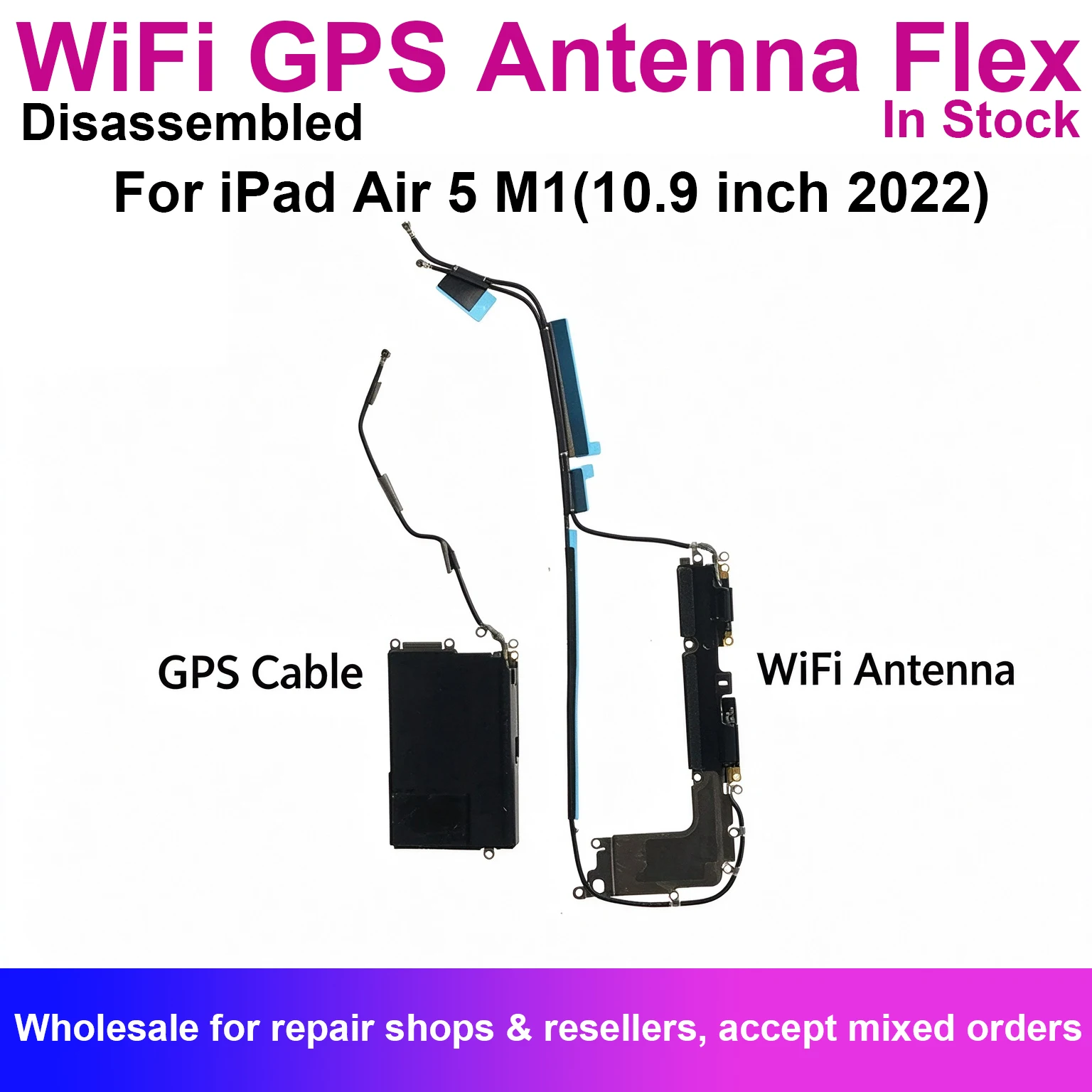 WiFi GPS Antenna Signal Flex Cable For iPad Air 5 Air5 M1 2022 10.9 inch A2588 A2589 Wi-Fi Replacement Repair Parts