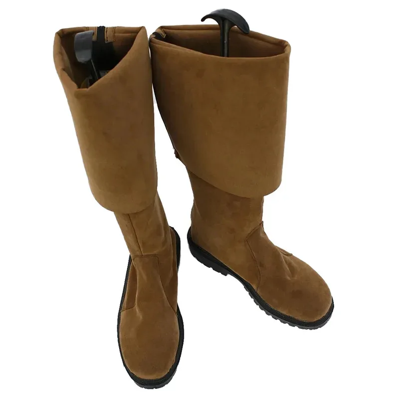 

Мужская обувь для косплея YiyiPirate Jack, светло-коричневые ботинки, маскировочный костюм пиратов из фильма, аксессуары для взрослых, фантазия, ролевая игра, нога