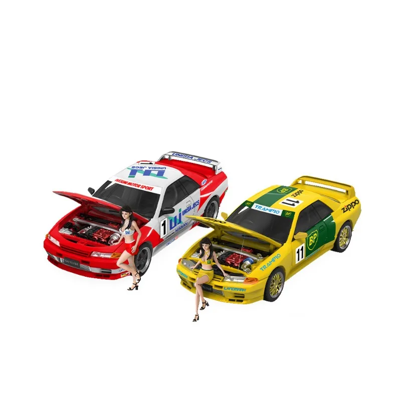 

1:64 Nissan GTR 32 racing car livery, simulated alloy car model