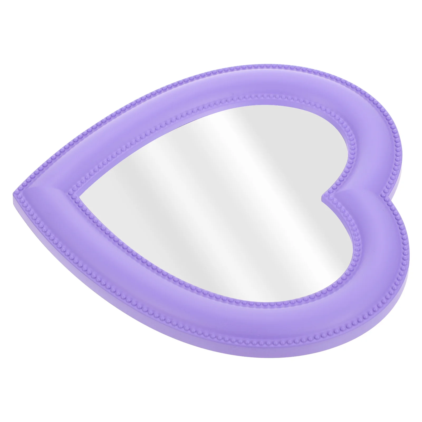 

1Pcs Heart-Shaped Makeup Mirror High Definition Grind Engraved Wall Mounted Desktop Clear Mirror Exquisite Dresser Decor Women