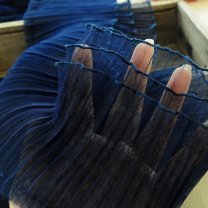 

1M Three Layer Pleated Chiffon Lace Ruffle Trim Needlework Ribbon DIY Sewing Dresses Fluffy Skirts 15CM Wide Lace Trim