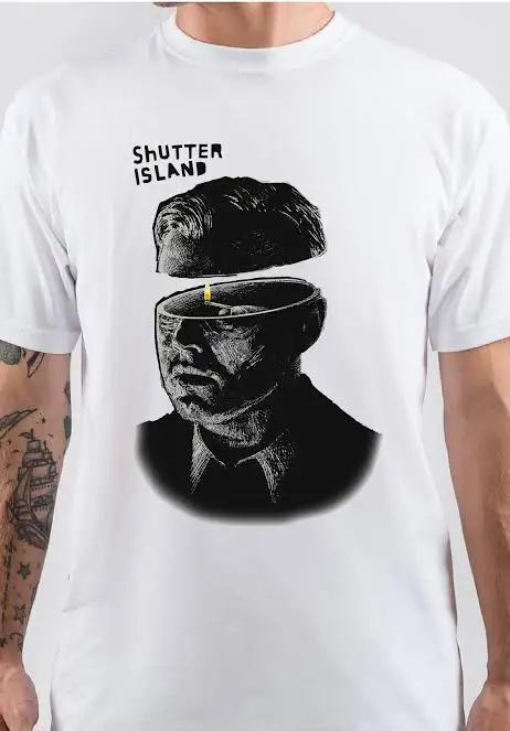 Shutter Island, 2010 Fashion Oversized Unisex Fashion Street Casual Tee Classic Loose Streetwear Trendy Cotton high quality soft