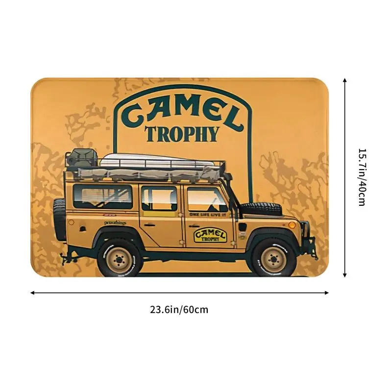 Personalized Camel Trophy Defender 110 Doormat Mat Anti-Slip Kitchen Bathroom Garage Rug Carpet 40*60cm