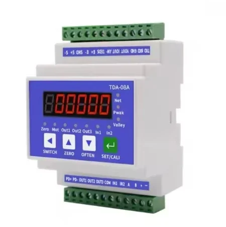 Ouluda TDA-08A rail mounted weight transmitter rs485/232 three-way transistor 0-10v/4-20mA