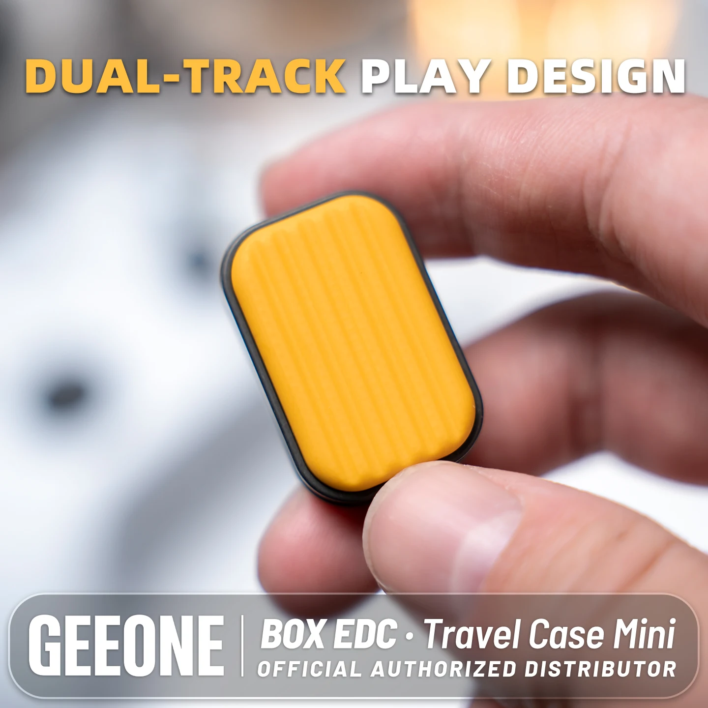 BOX EDC Travel Case Mini double track Fidget slider metal fidget toys antistress for adults