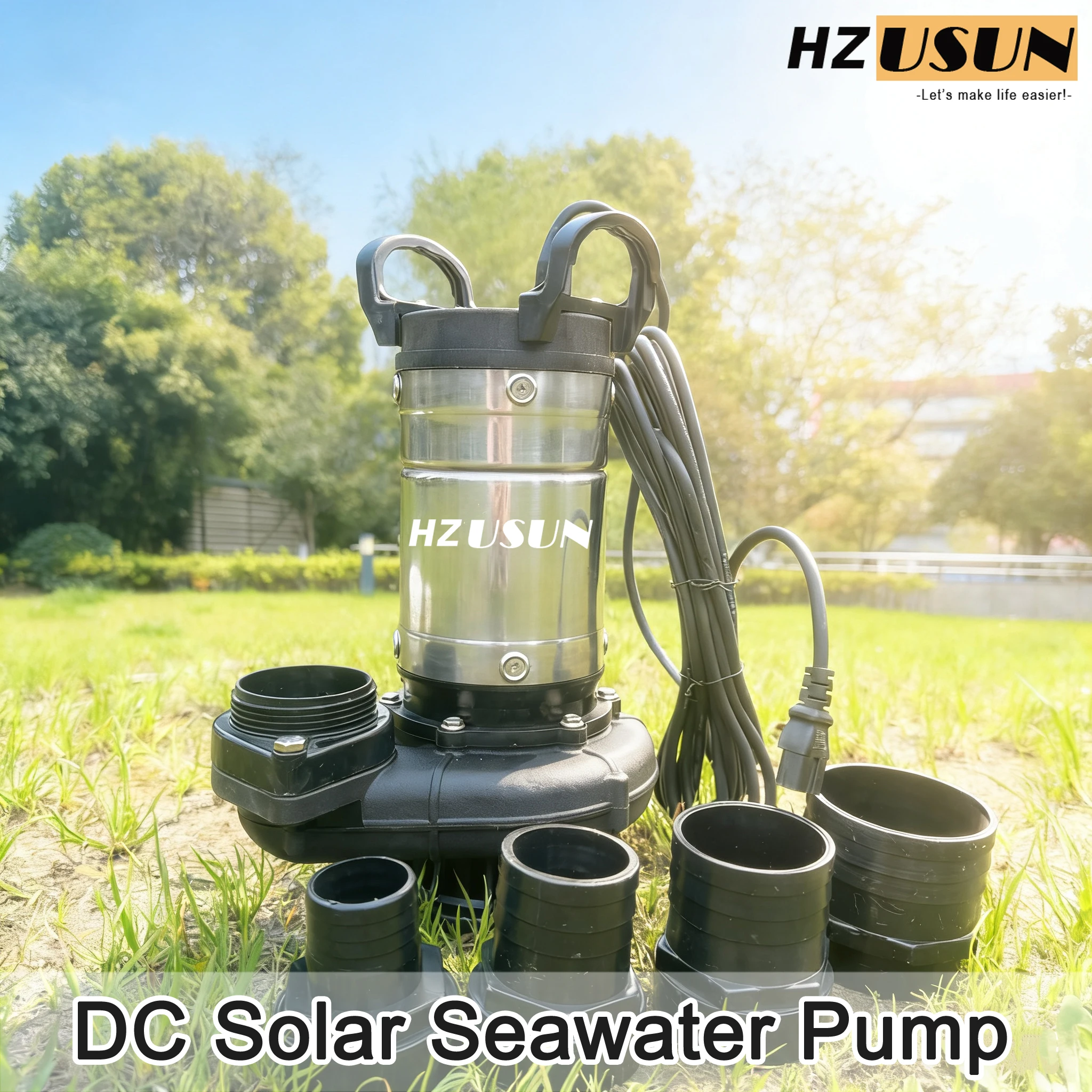 

24V 3'' High Volume DC Solar Powered Marine Submersible Sea Flow Water Lift Pump for Sea Water Pool Pump Agricultural Irrigation
