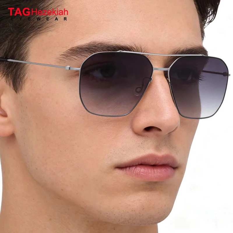 

Солнцезащитные очки TAG Hezekiah Danish Design L8804, ультралегкие титановые, для мужчин и женщин, 2025, для активного отдыха и вождения, UV400, квадратные