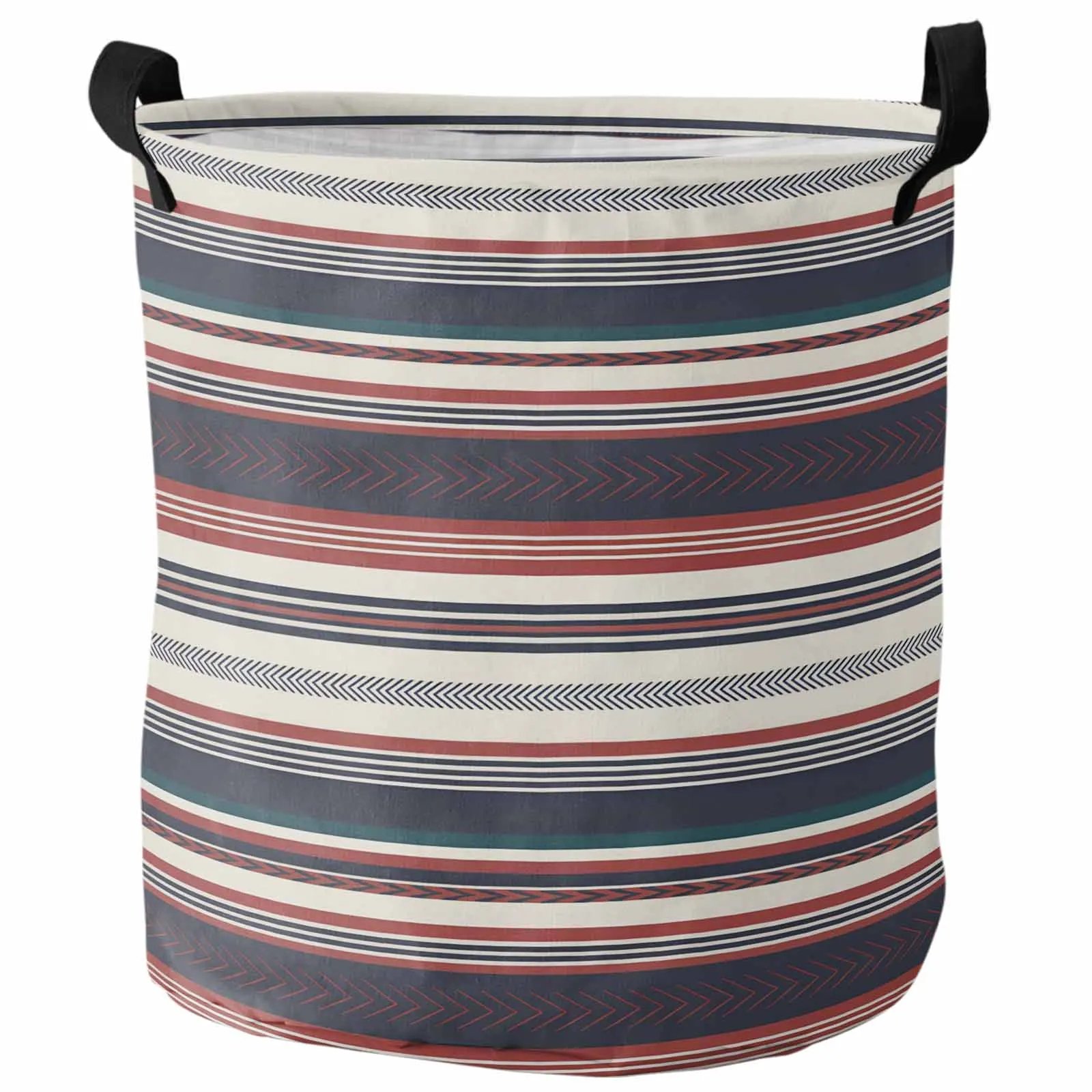 

Black Red Arrows Lines Foldable Dirty Laundry Basket Kid's Toy Organizer Waterproof Storage Baskets
