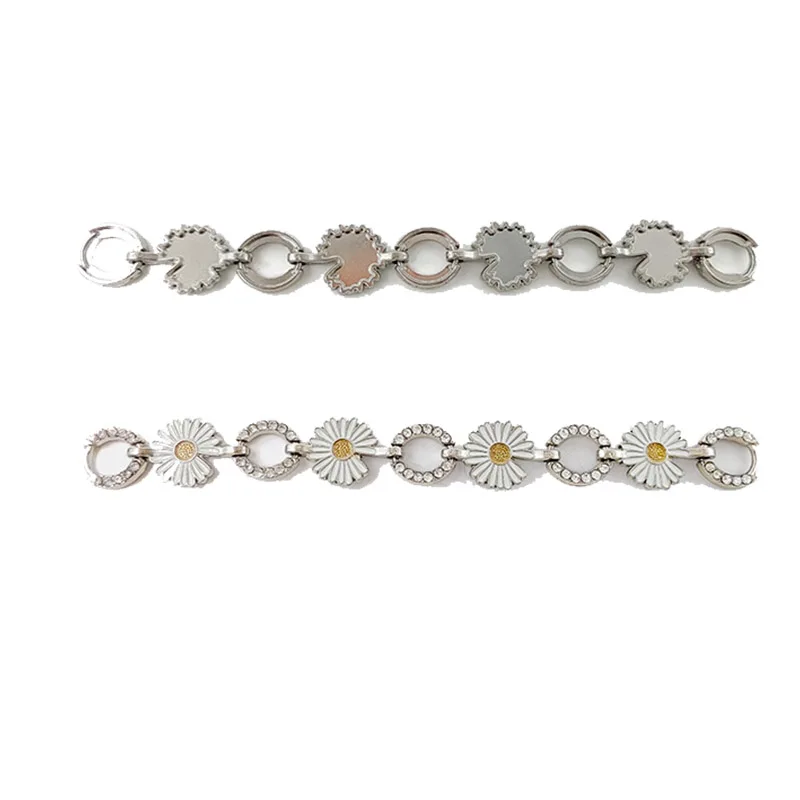 

New 12pcs/lot Rhinestone Connector Shoe Buckle Apparel Buckle Bikini Connector Headband Connector LWHB046