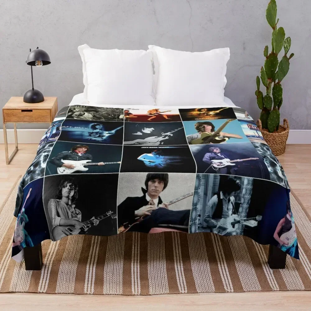 

Jeff Beck English guitarist Mix Version Ultimate Mural / Collage Edit Fan Art - 1 Throw Blanket