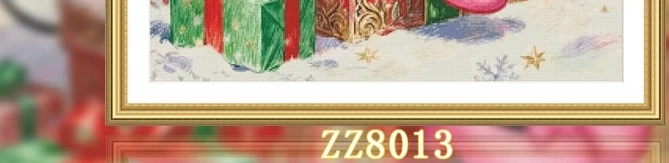 

ZZ8013- Christmas Cartoon 11CT 14CT 16CT 18CT Print On Canvas Cross Stitch DIY Set Kit Needlework Embroidery 167 Colors