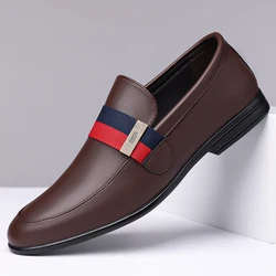 Mens Formal Shoes 2026 Fashion Patent Leather Dress Shoes for Men Loafers Spring Autumn Brand Business Office Wedding Footwear