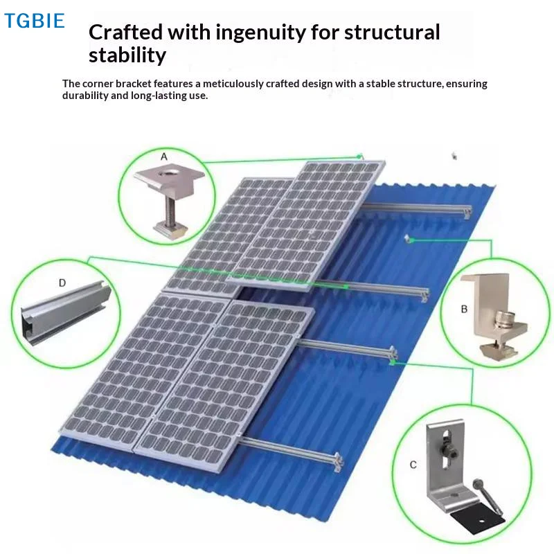[TL]【TL】1 PCS L-Foot/L-Feet Mount Aluminum Bracket For Solar Panel Rail Support Livable Decoration Bracket Accessories