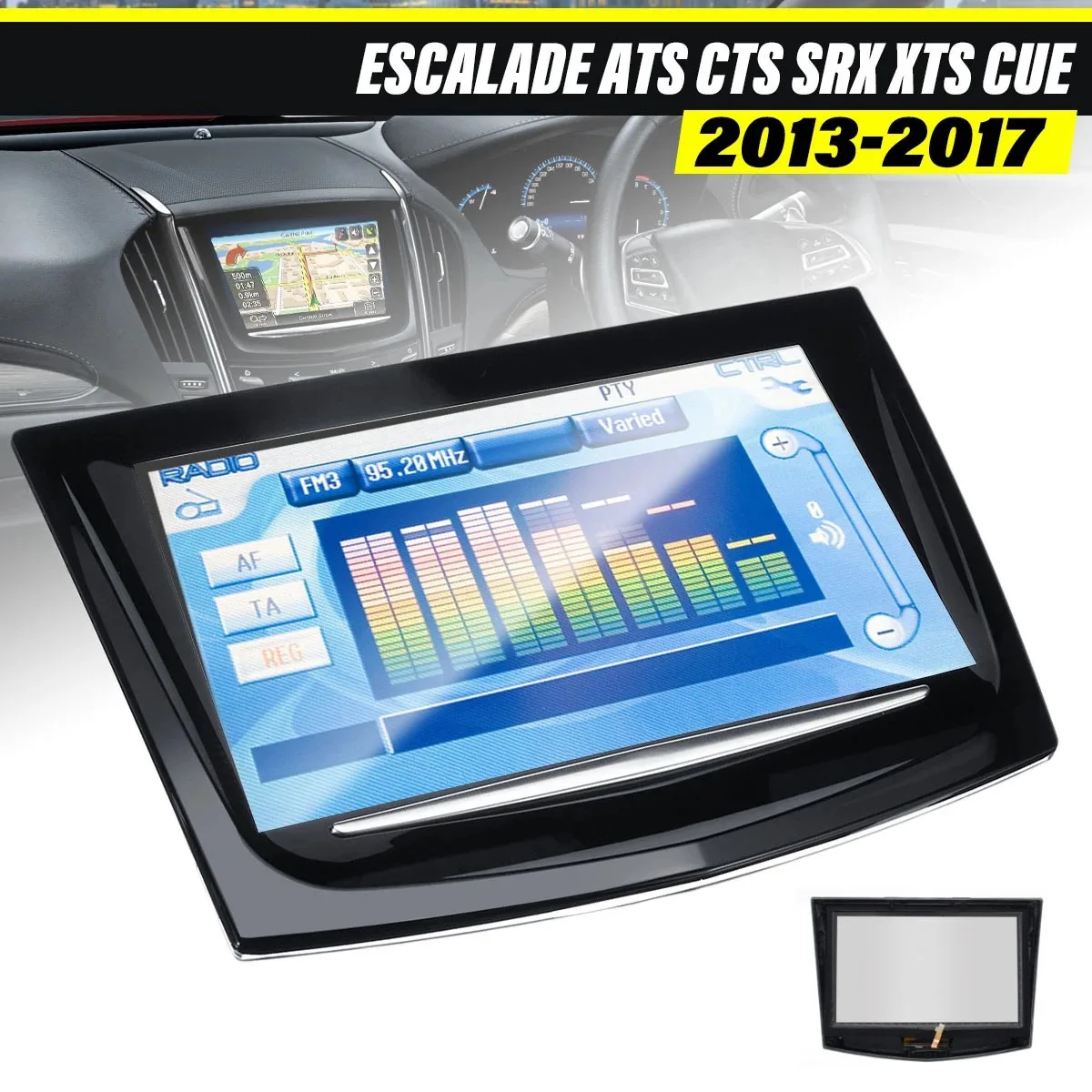 Car Touch Screen Display for Cadillac Escalade ATS SRX XTS GTS CUE 2013 2014 2015 2016 2017 Sense 23106488