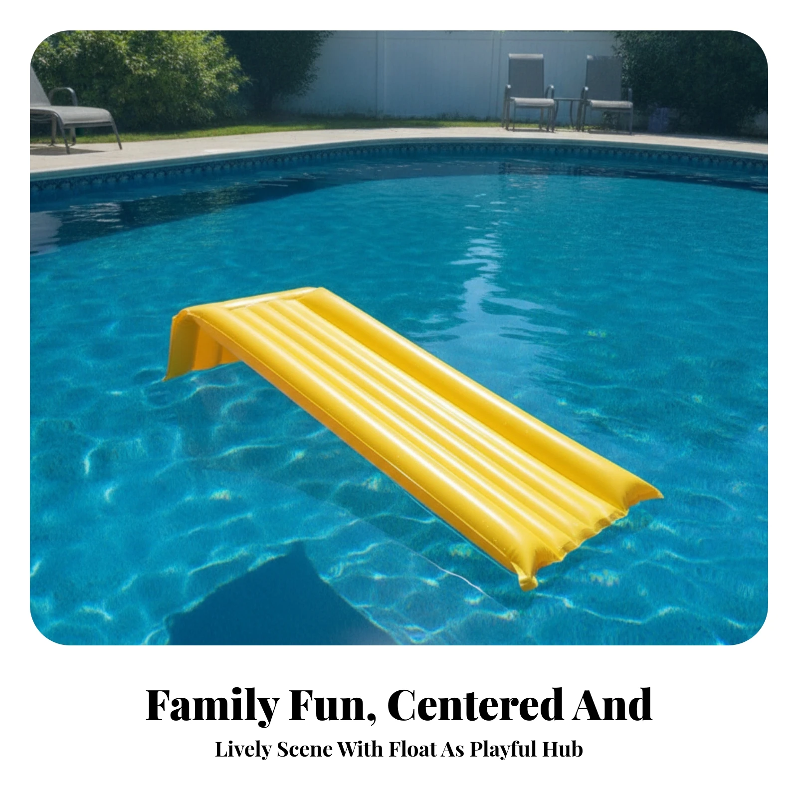 Inflatable Pool Slide Portable Floating Water Slide Toy Lightweight Stable for Children, Backyard