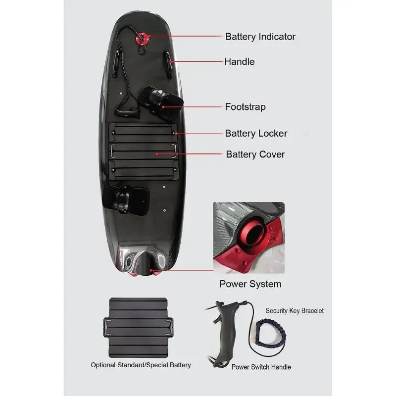 Suboard eléctrico profesional, deportes acuáticos extremos, contácteme