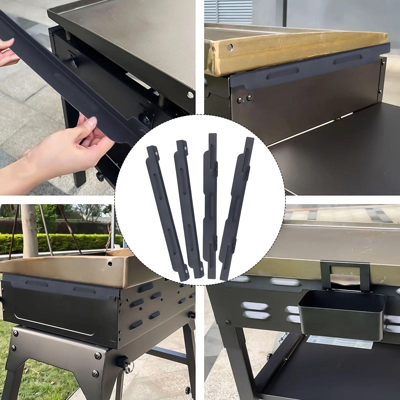 Wind Shield for Outdoor Grilling Designed for 36 Inch Griddles to Maximize Flame Control and Minimize Fuel Use