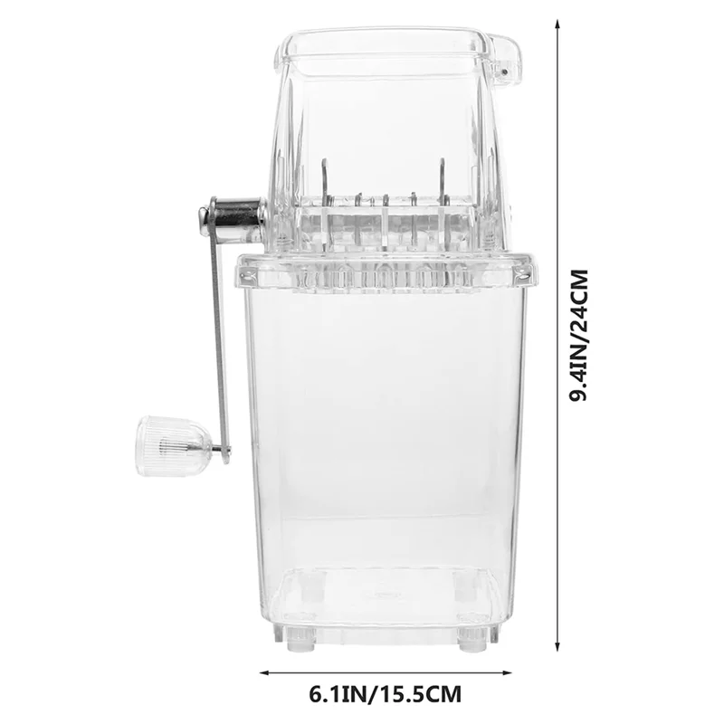 2L Ice Crusher Shaver Portable Hand Crank Ice Machine for Home Ice Ice Chip Ice Manual A-A70Z