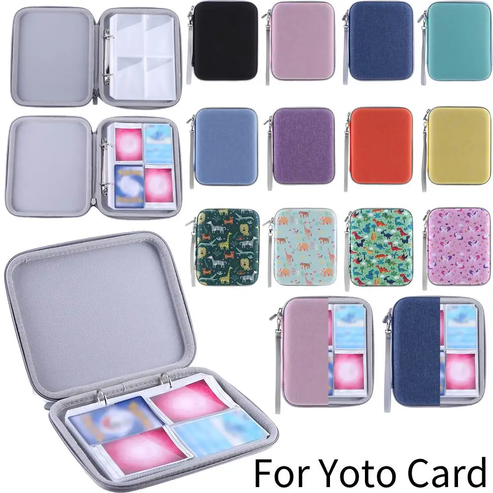 Card Holder Hard Carrying Case Bag for Yoto Card CaseSoft Portable Folder Card Binder Holder with Zipper & 80 Pockets for Yoto