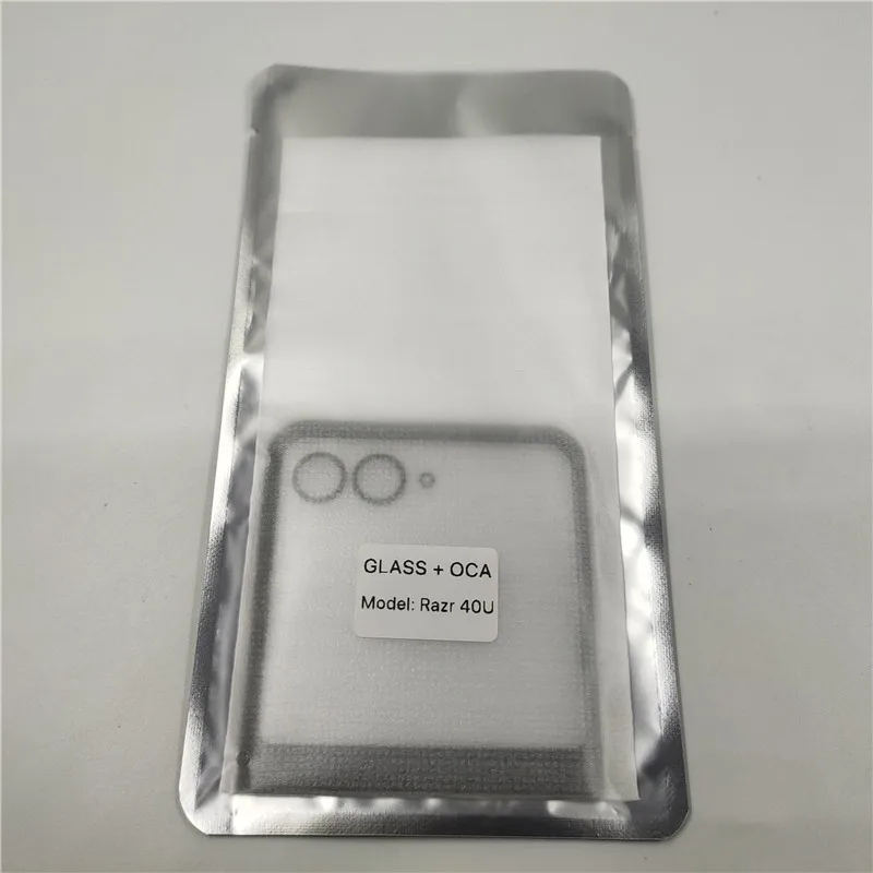 Tela LCD com Vidro Externo e Cola OCA para Motorola Razr 40 60 Ultra Moto XT2321/ Painel de Tela Sensível ao Toque Frontal Moto Razr 50 Ultra