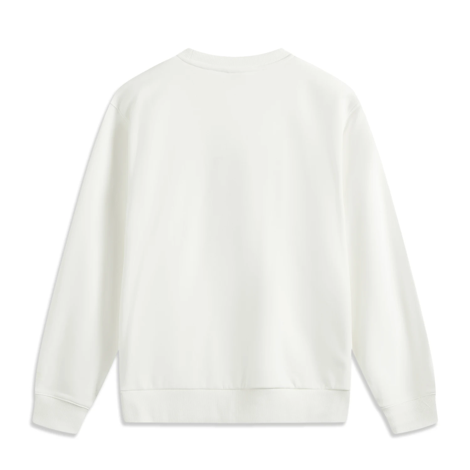 Li-Ning Men Sports Style Sweatshirt Long Sleeve 88%Cotton 12%Polyester Letter Logo Loose Fit LiNing Pullover AWDV247 image 2