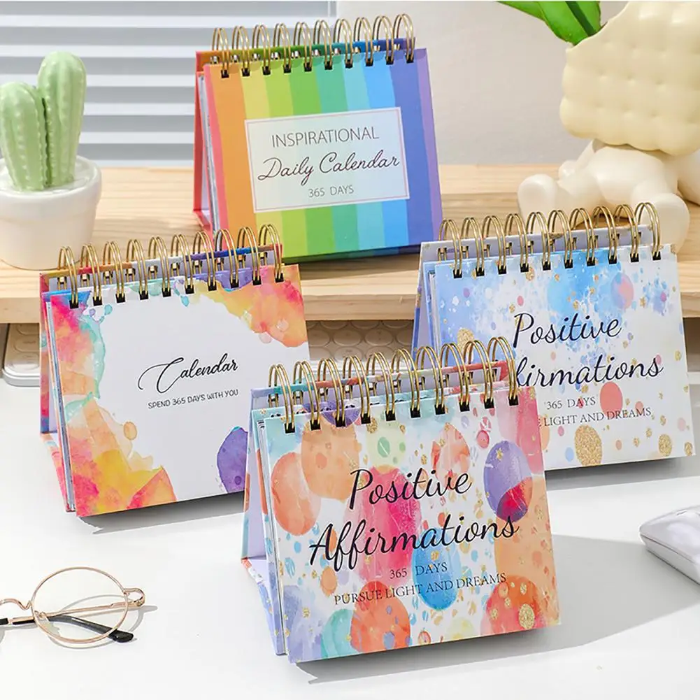 Motivational Inspirational Daily Calendar With Inspirational Quotes English Letters 365 Day Calendar Desk Decor Office Accessory