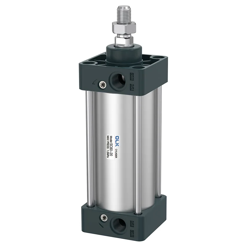 

OLK Aluminium Alloy SC100x300 Pneumatic Parts Cylinder Can Lift 500 KGS Meticulous Workmanship Pneumatic air Cylinder