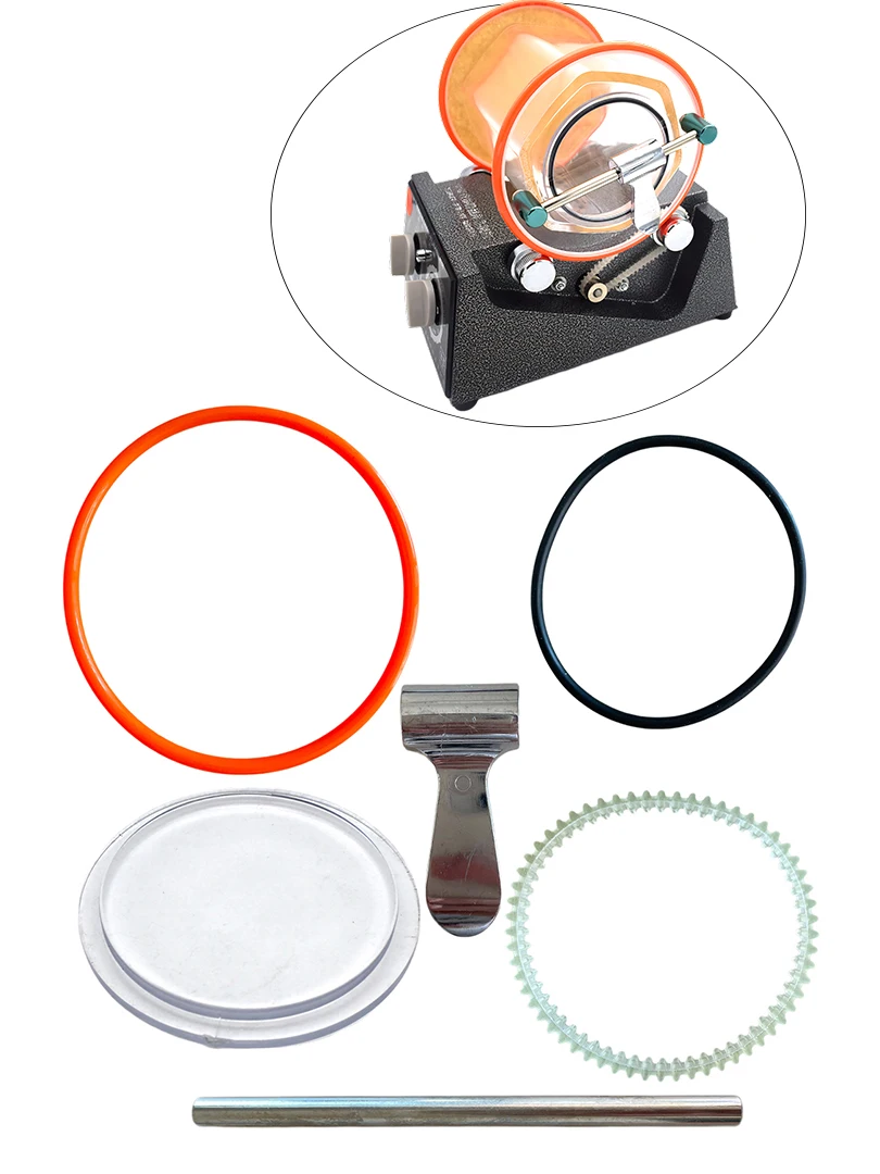 1 Piece Rotary Tumbler Replacement Rubber Roller Belt Jewelry Polisher Bucket Seal KT6808 Finishing Machine Accessory