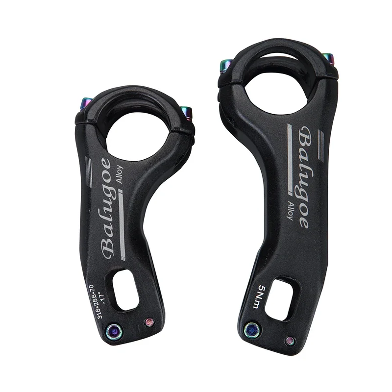 Bicycle Stem 3D Forging High Strength Mountain Bike Stem -17 Degree 70/90/mm Length for AM/FR/DH 31.8mm Handlebar