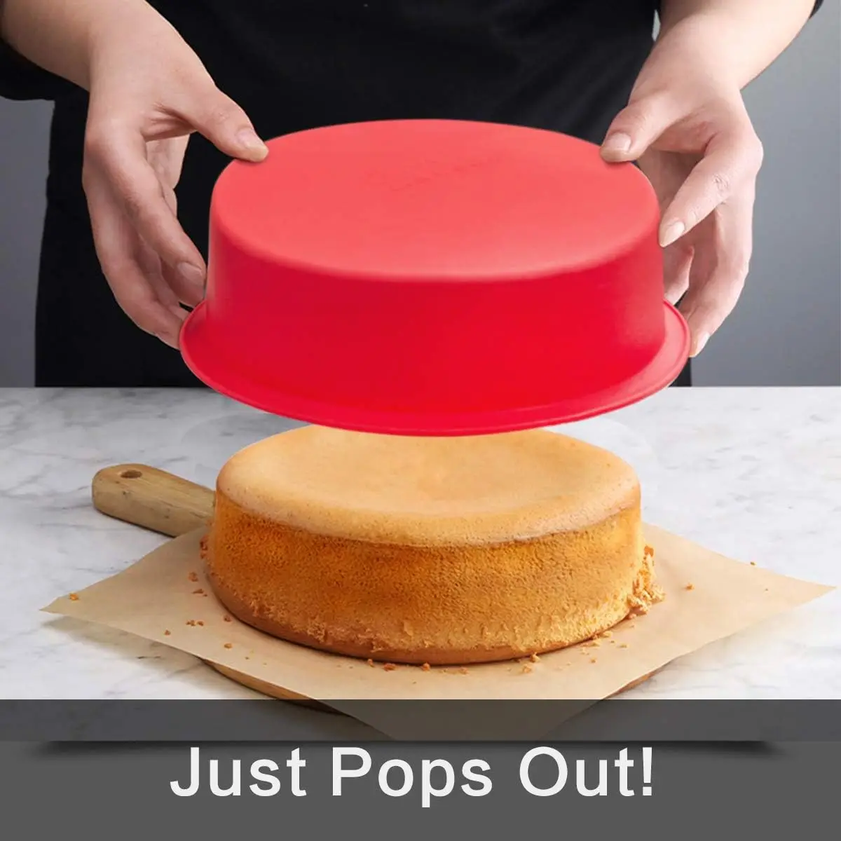 Round Cake Pan - Silicone Cake Mold for Baking, Non-stick Baking Pan for Layer Cake, Cheesecake and Chocolate Cake - 4\